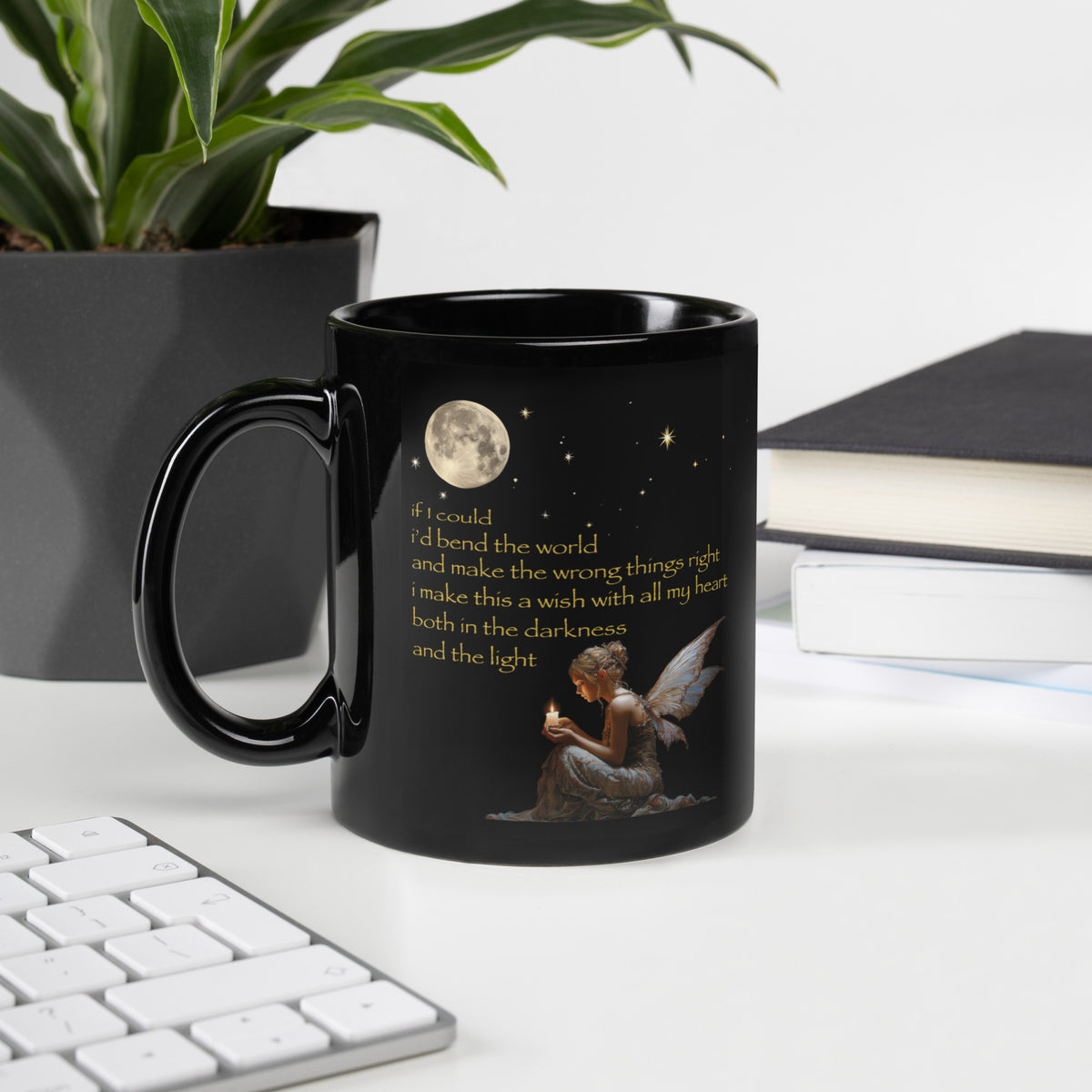 "It's Ok To Be Fae" Wish Mug - Black