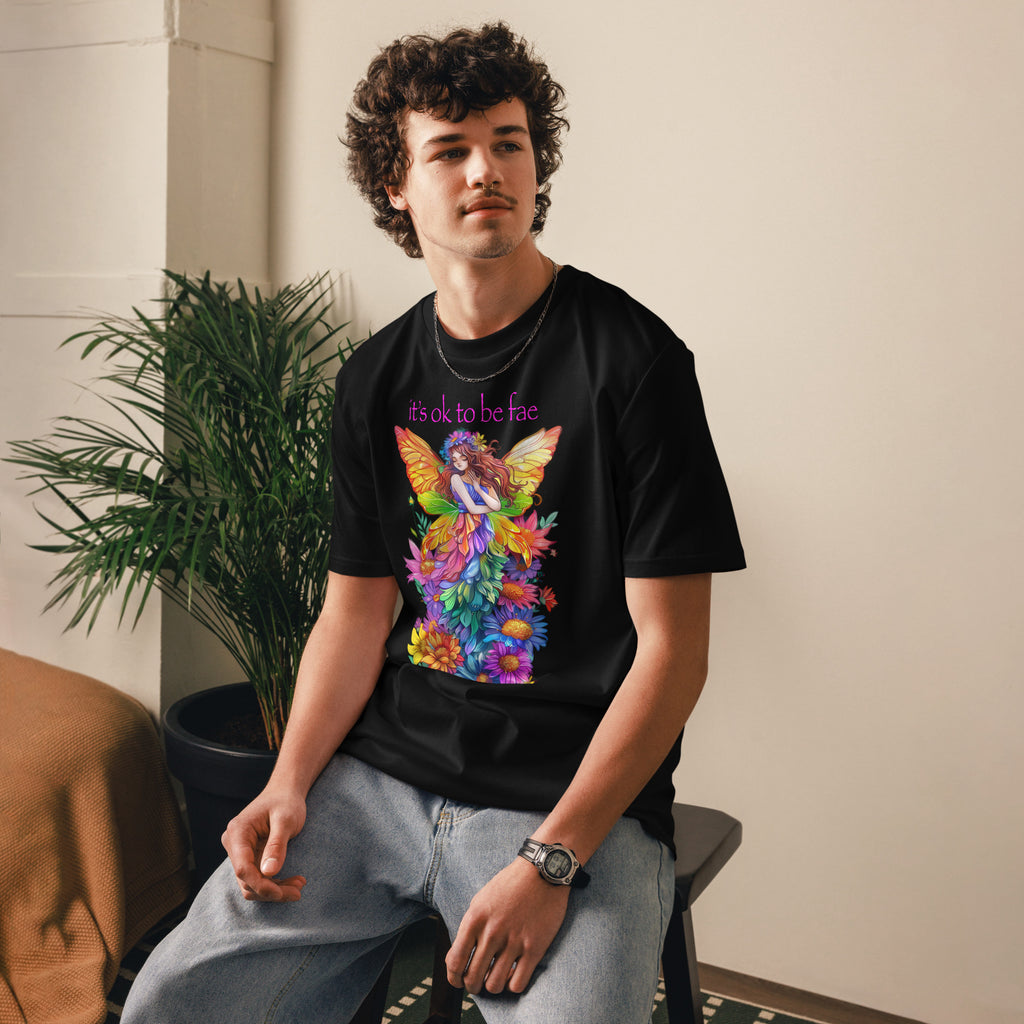 "It's Ok To Be Fae" T-Shirt, Black